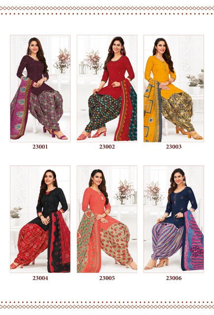 Suryajyoti Patiyala Kudi Vol 23 Regular Wear Wholesale Cotton Dress Material